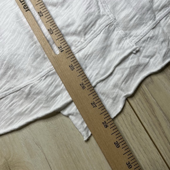 WILT Women's Asymmetrical Long Sleeve Pullover Cotton Top White Size Small USA - Picture 12 of 13